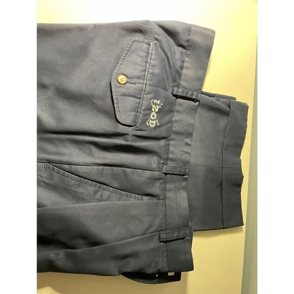IZOD Men’s Pleated Navy Classic Fit Dress Pants 36x 29.5” - Picture 2 of 3